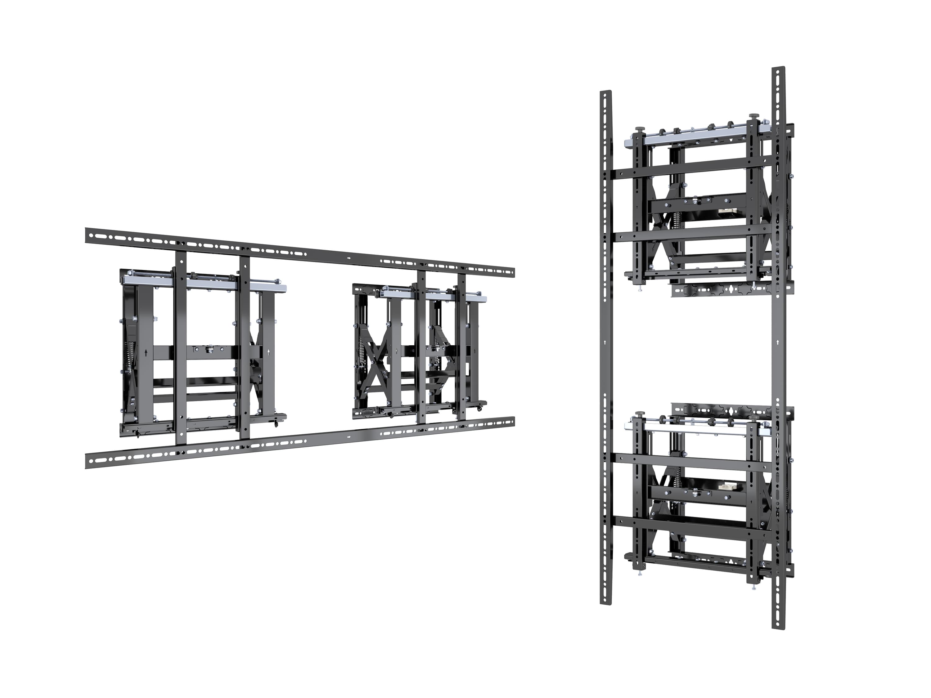 M Public Video Wall Mount Push HD VESA 1600 XL