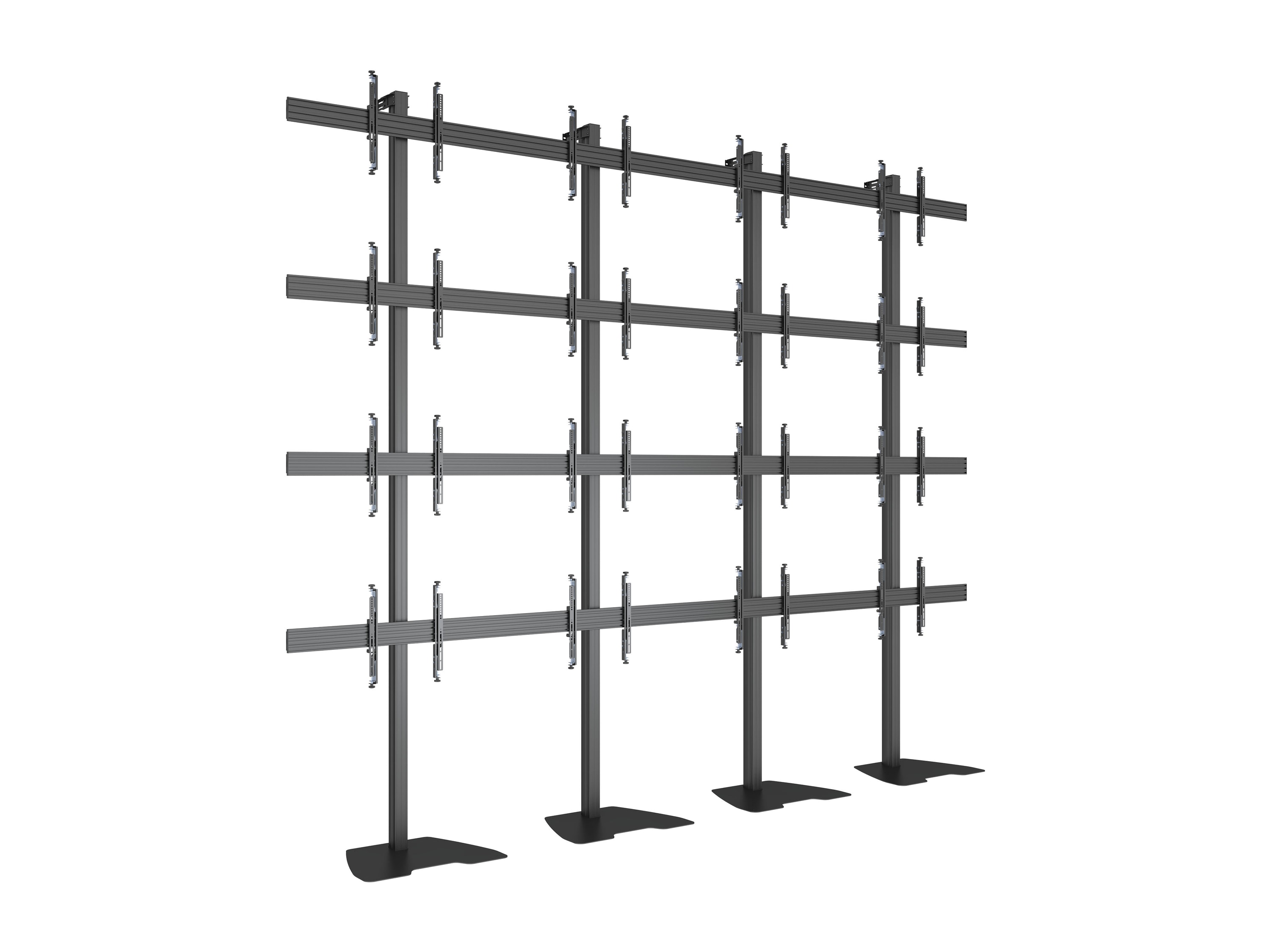 M Public Video Wall Stand 16-Screens 40-55'' Black