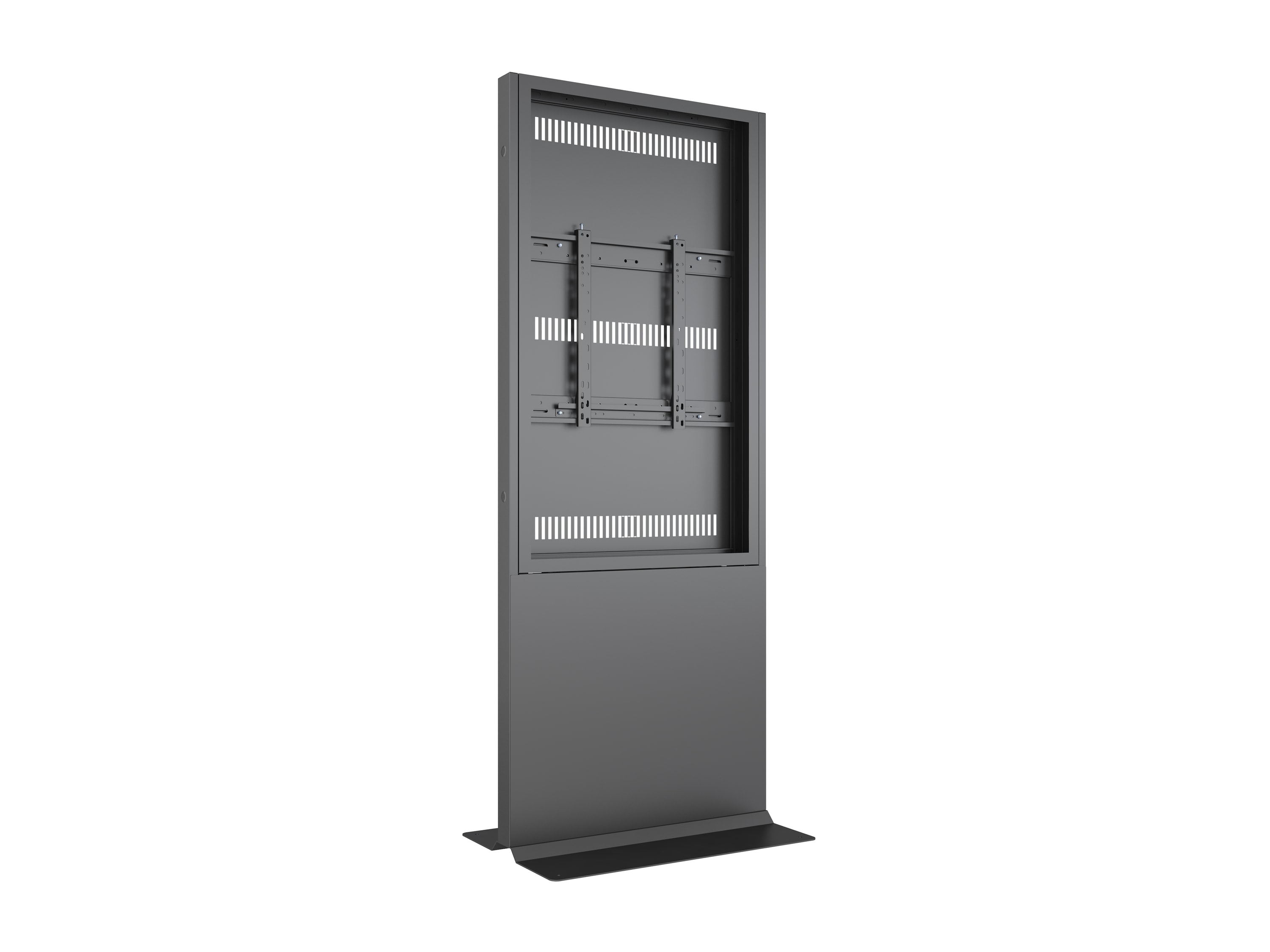 M Pro Series Enclosure 55” Totem Covered Floorbase Black