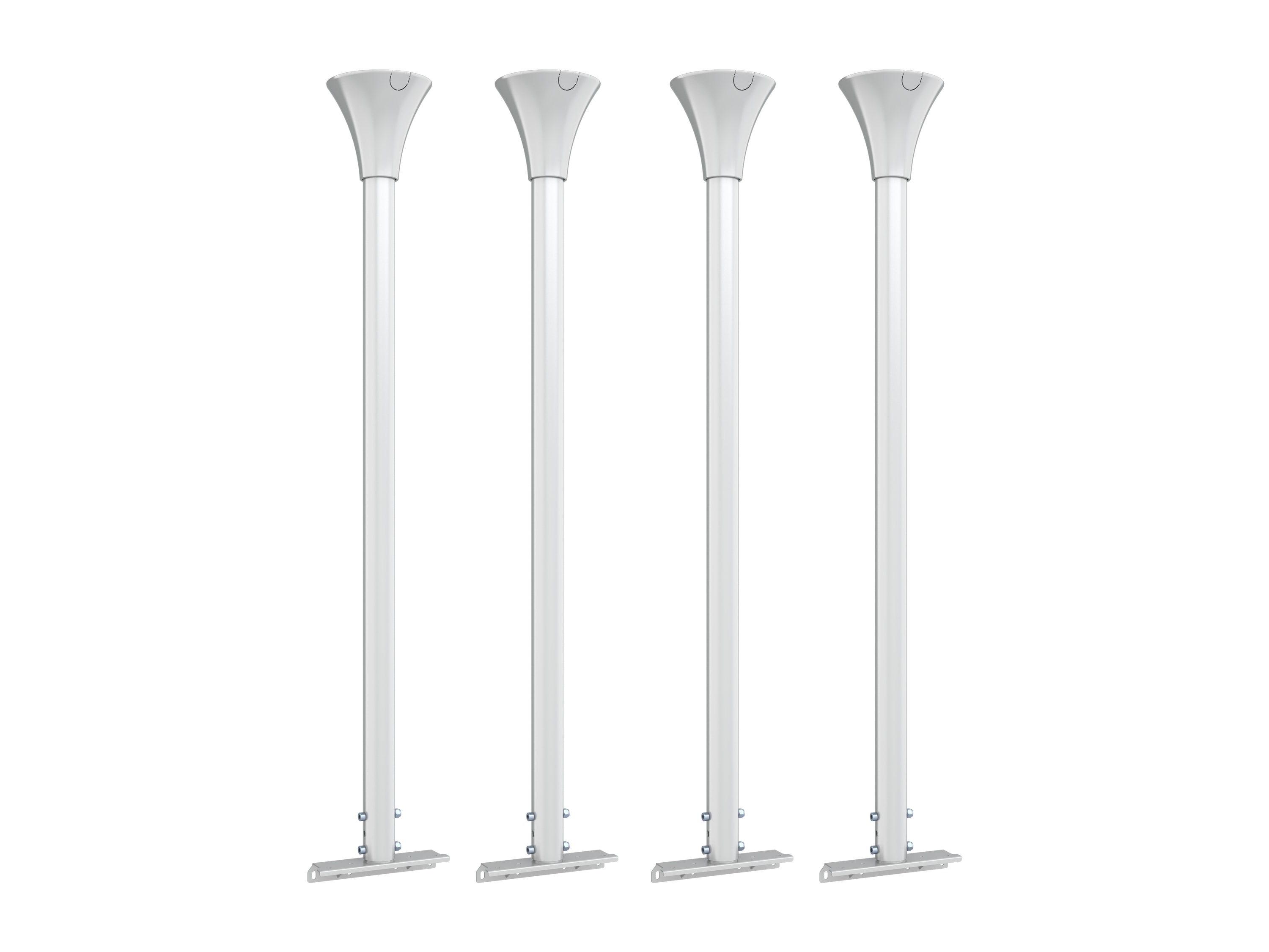 M Pro Series Enclosure - Floor to Ceiling Kit Large White