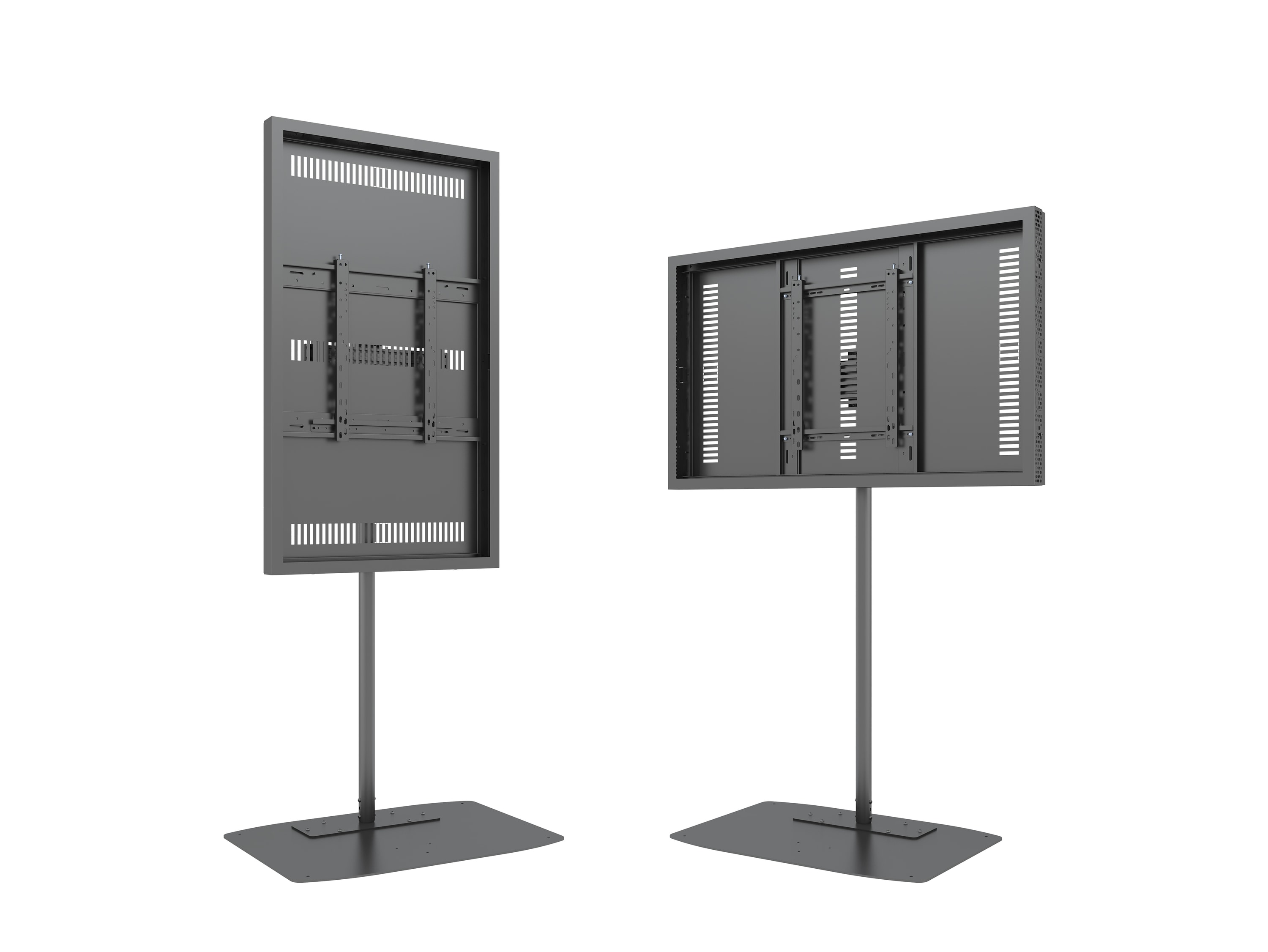 M Pro Series Enclosure 55" Single Pole Slim Floorbase