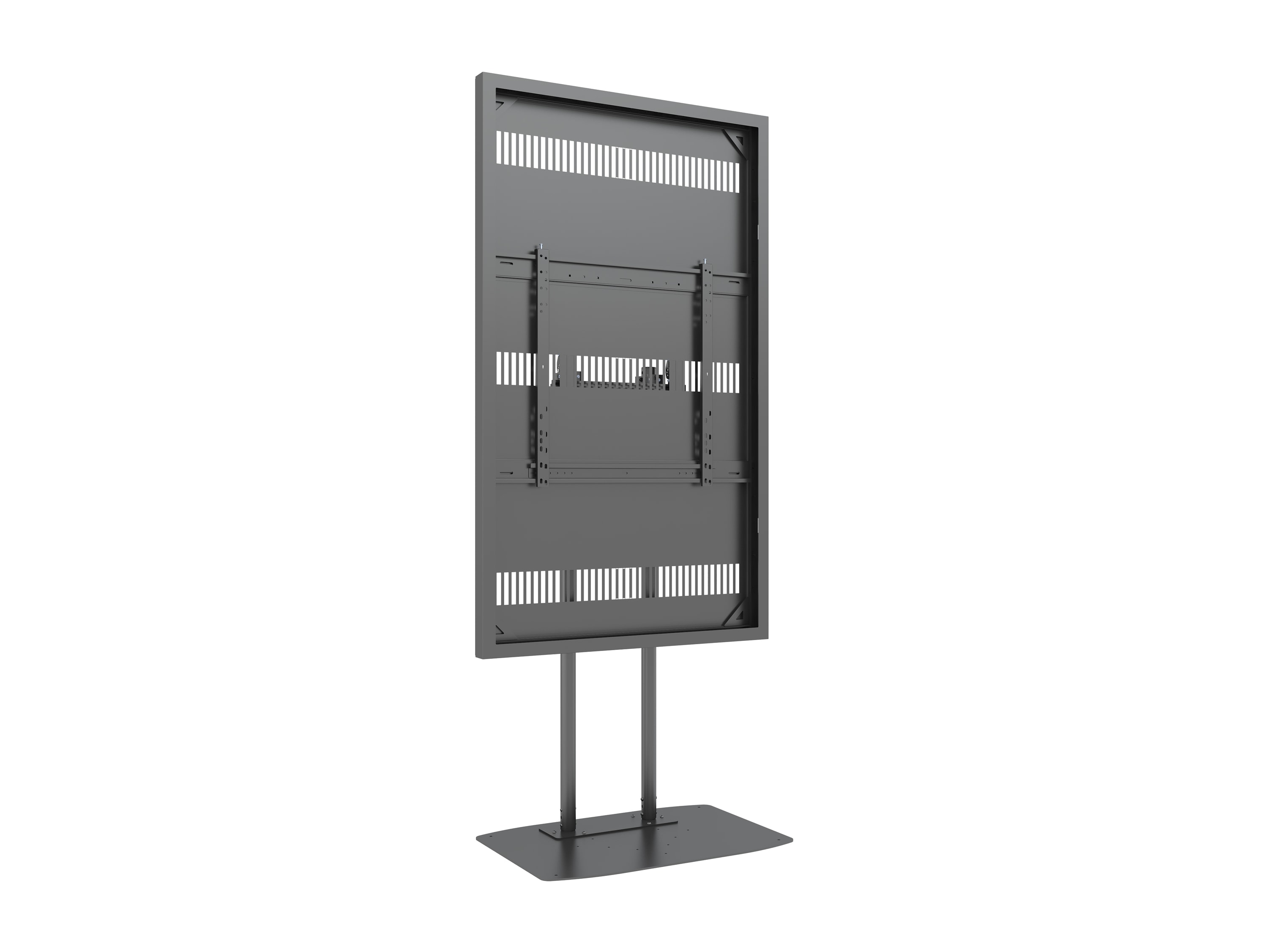 M Pro Series Enclosure 75" Dual Pole Slim Floorbase