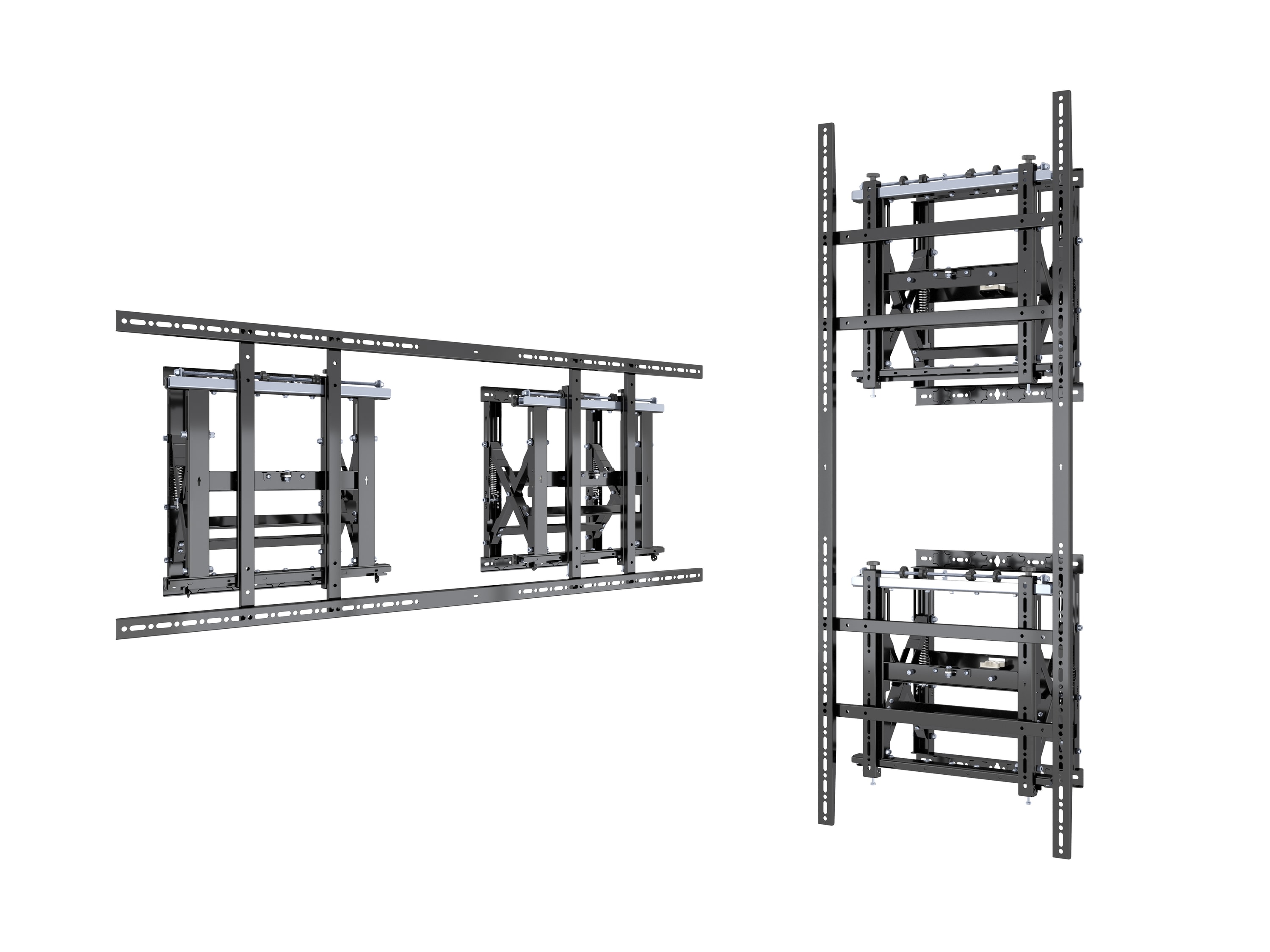 M Public Video Wall Mount Push HD VESA 1600 XL