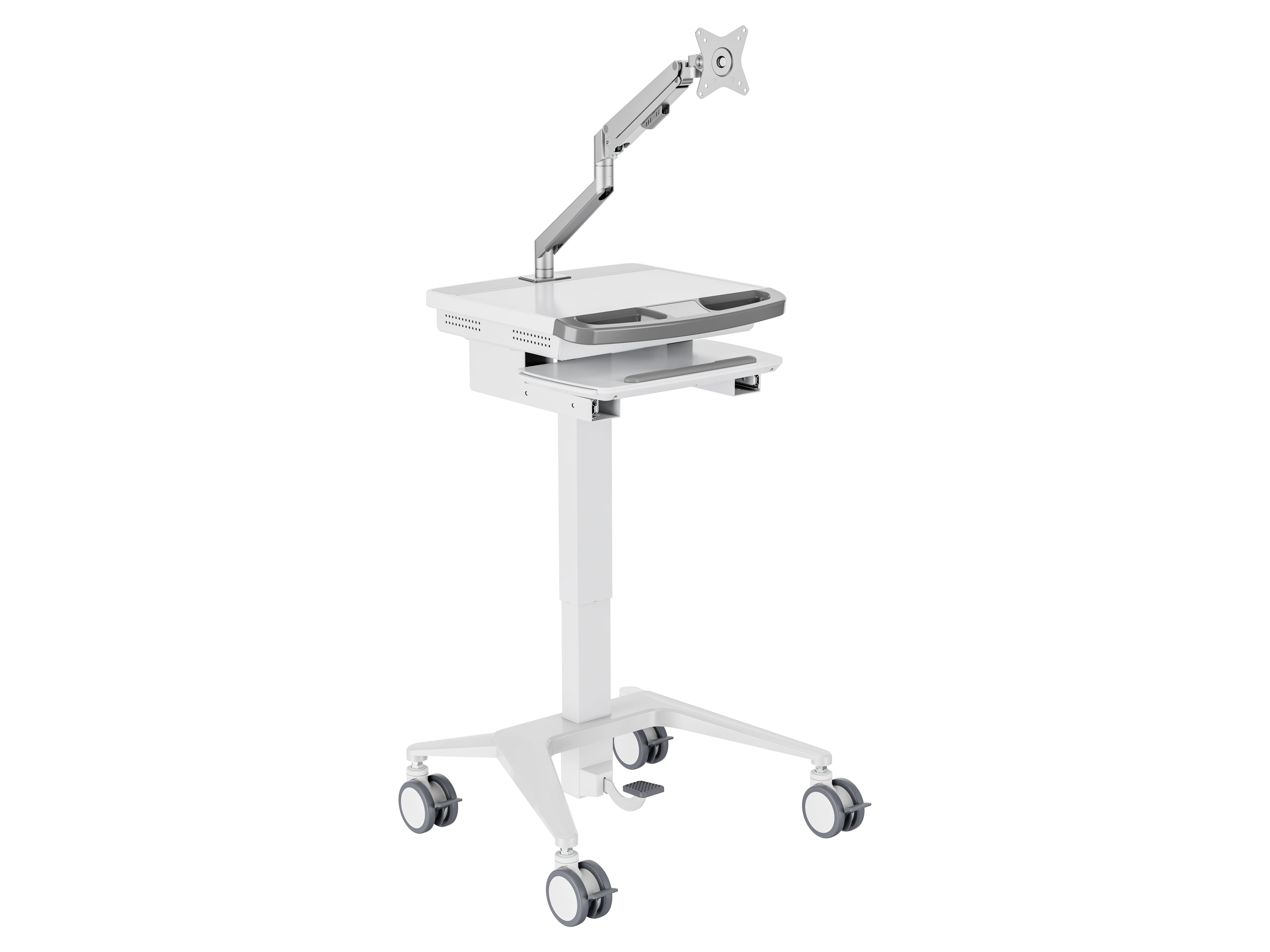 M Medical Cart Basic incl. monitor gas lift arm