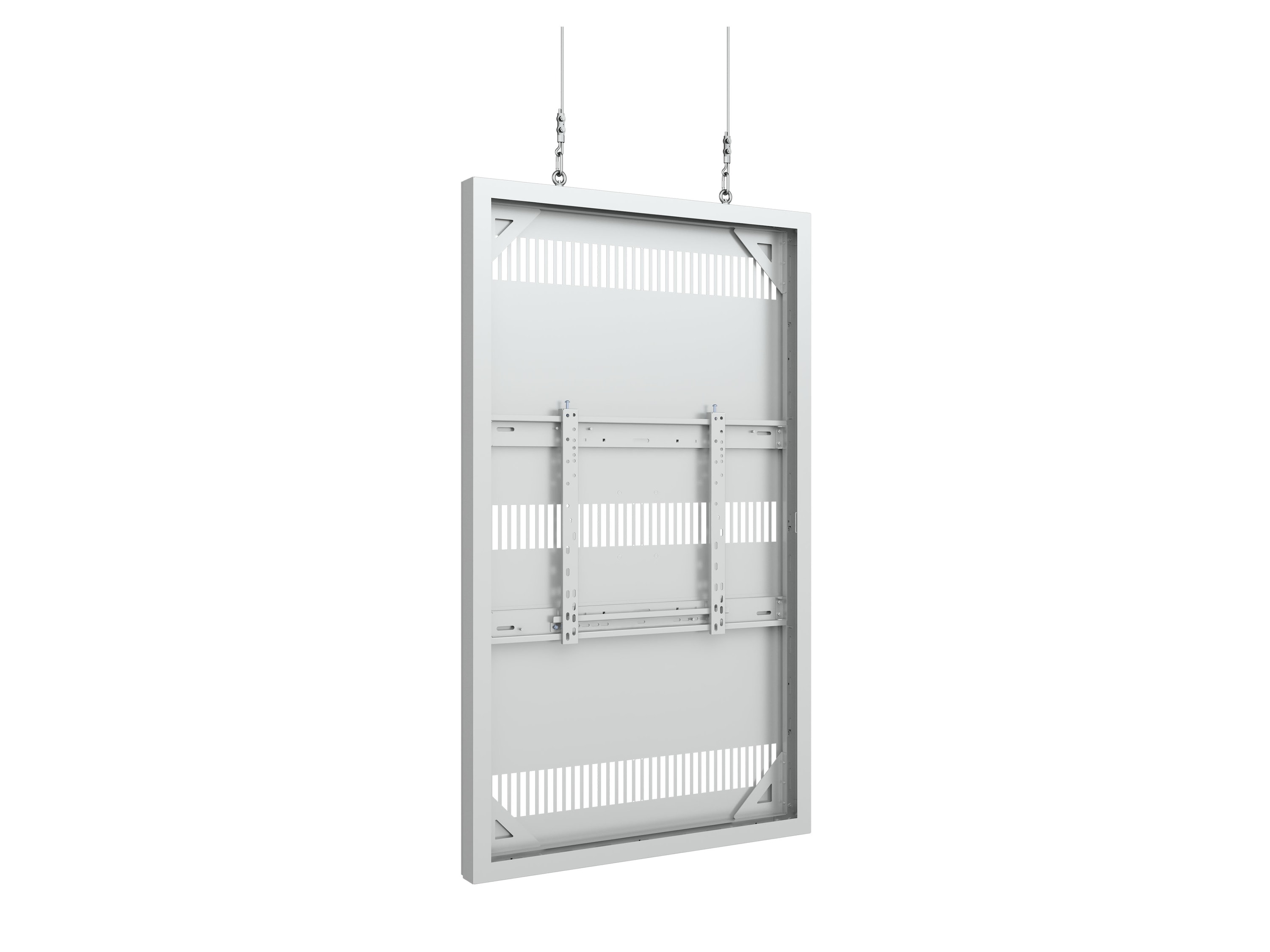 M Pro Series Enclosure 65" Wire Slim Medium White