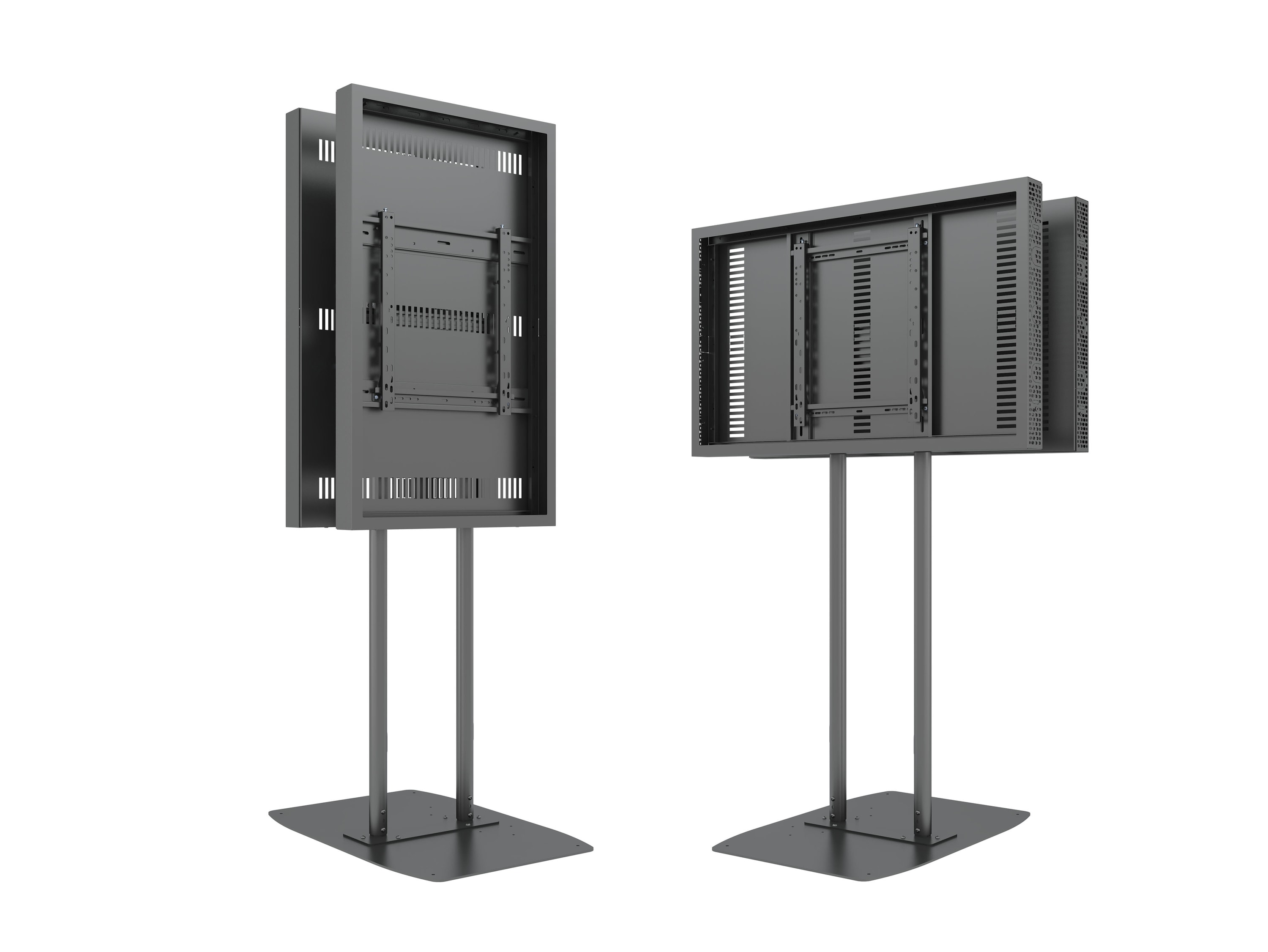 M Pro Series Enclosure 49" Dual Pole Floorbase B2B