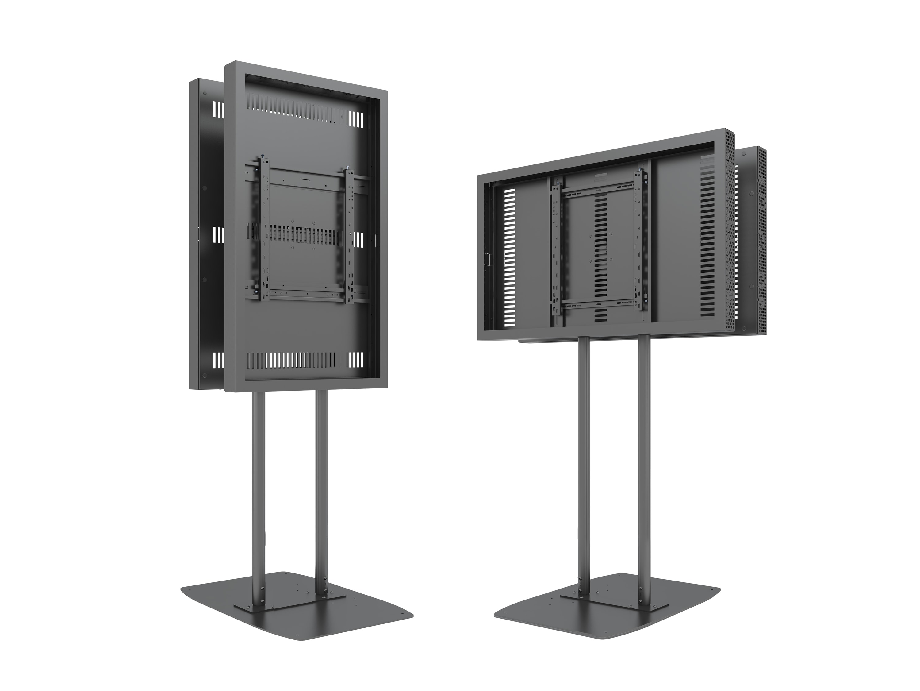 M Pro Series Enclosure 50" Dual Pole Floorbase B2B