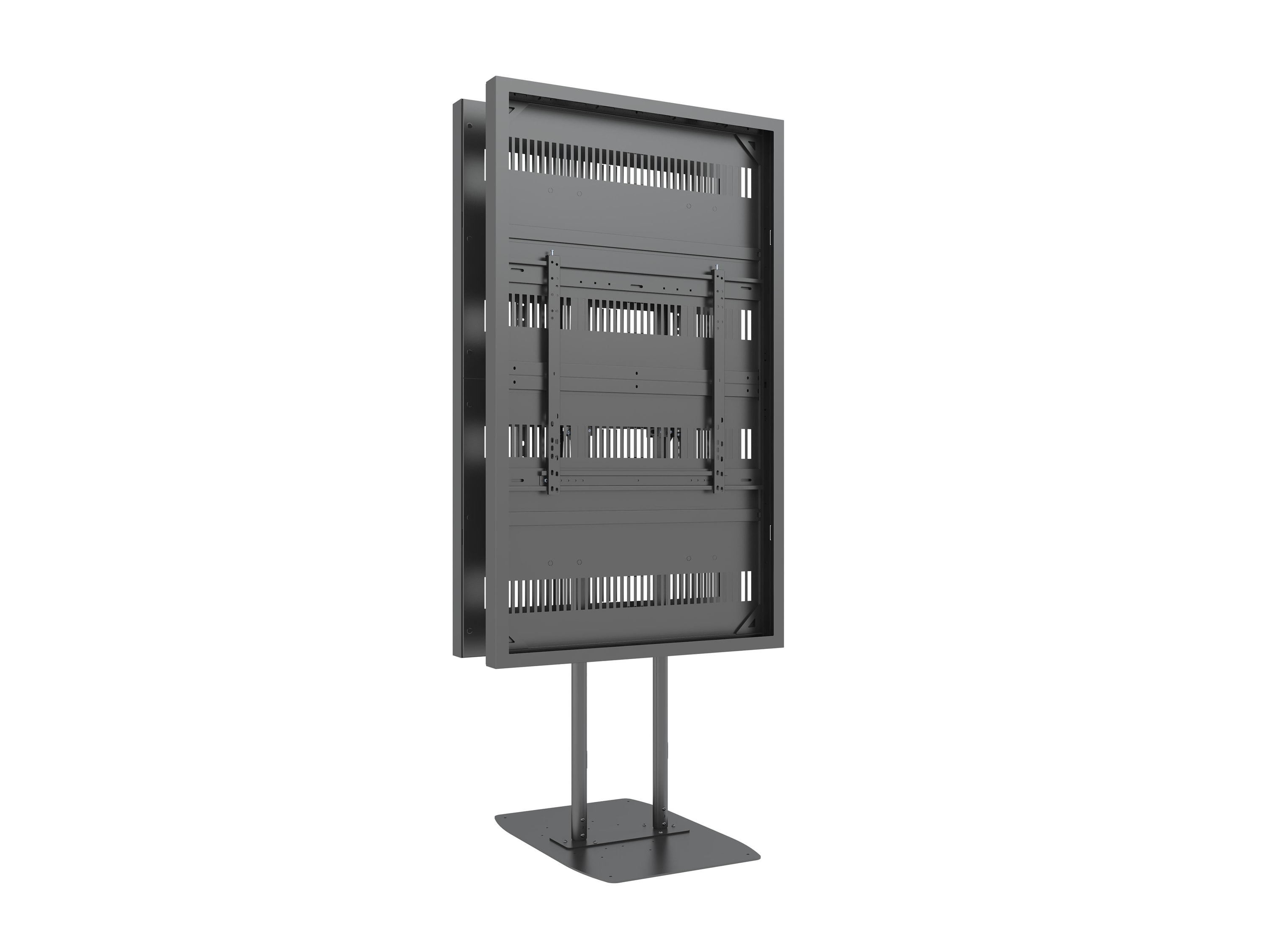 M Pro Series Enclosure 75" Dual Pole Floorbase B2B