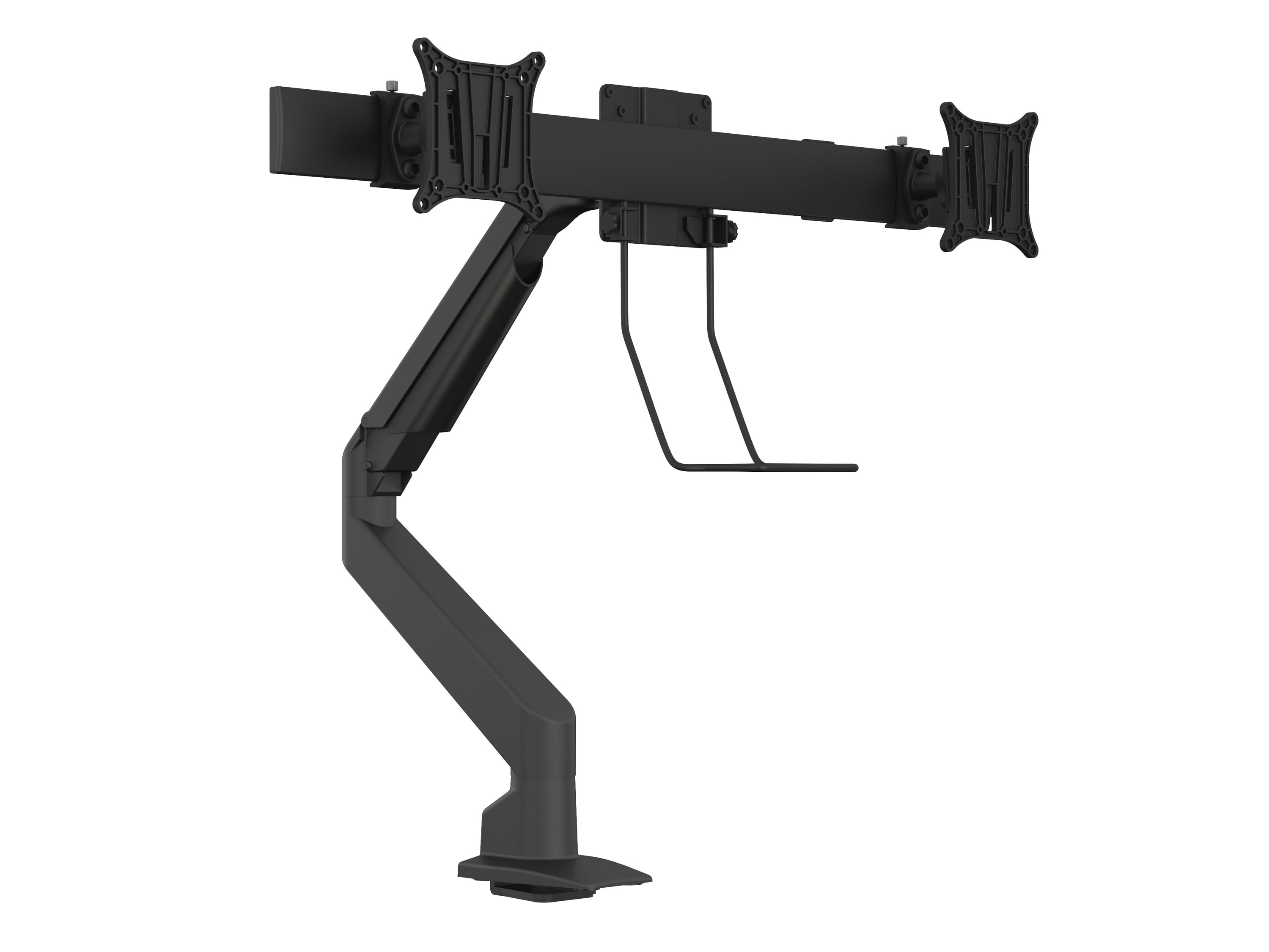 M VESA Gas Lift Arm Single Black HD w. Duo Crossbar