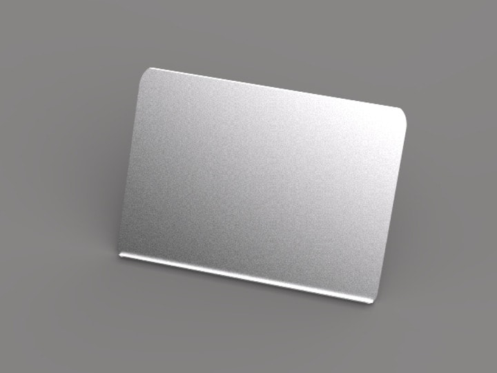 M A3 Brochure Shelf Public Display Stand Silver
