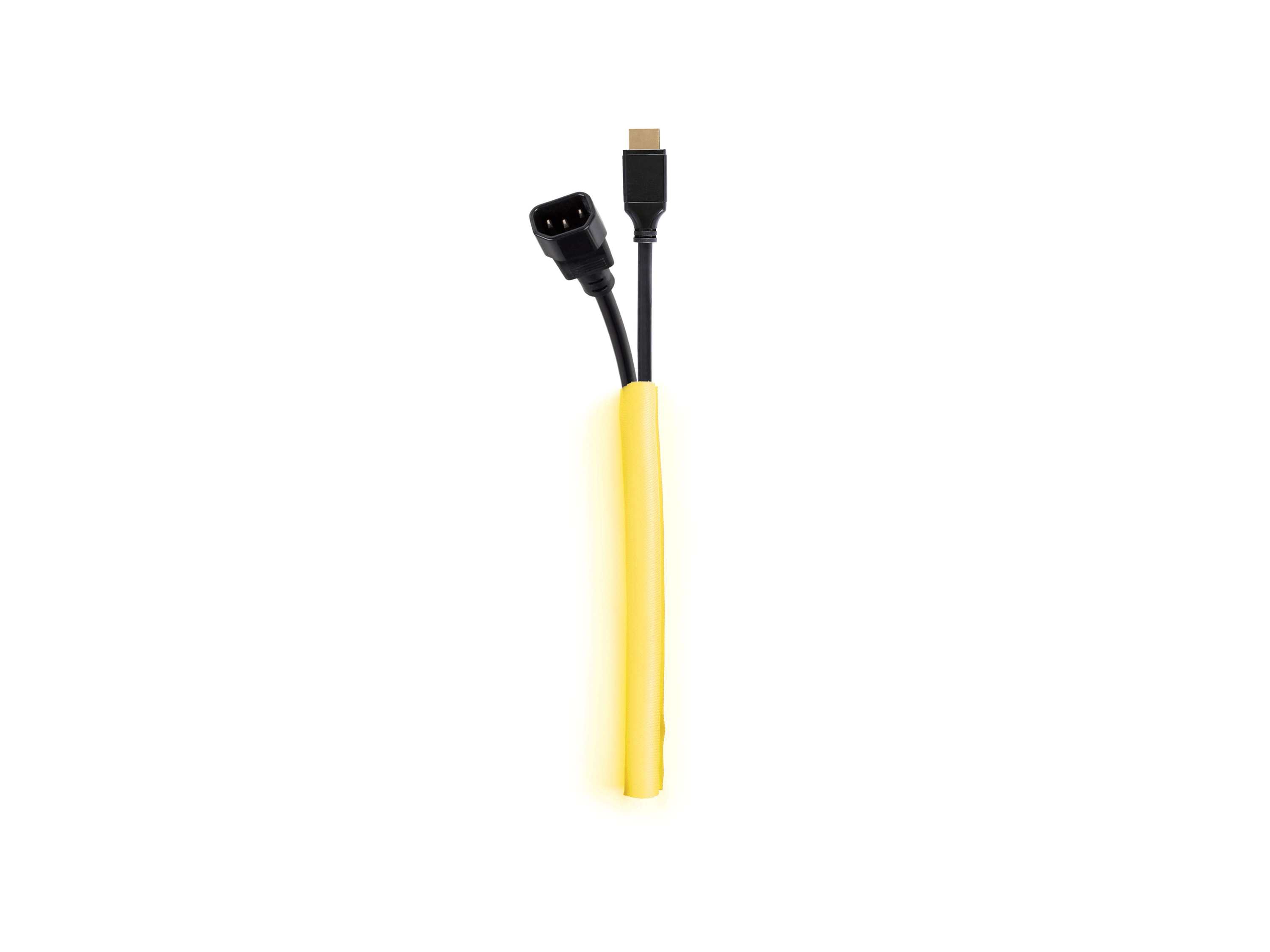 M Universal Cable Sock Self Wrapping 10mm Yellow 25m