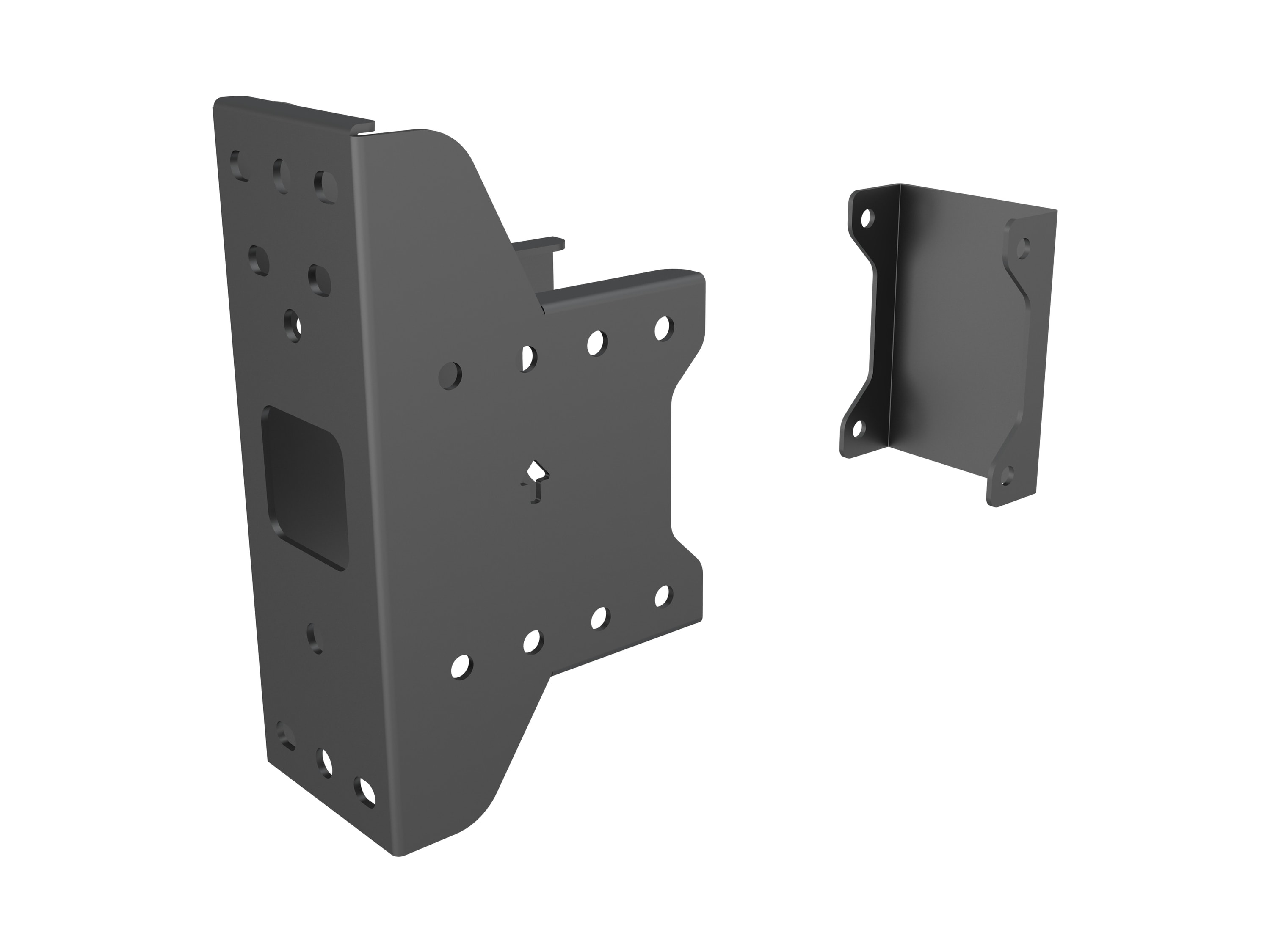 M Pro Series - Back to back display plate from wall