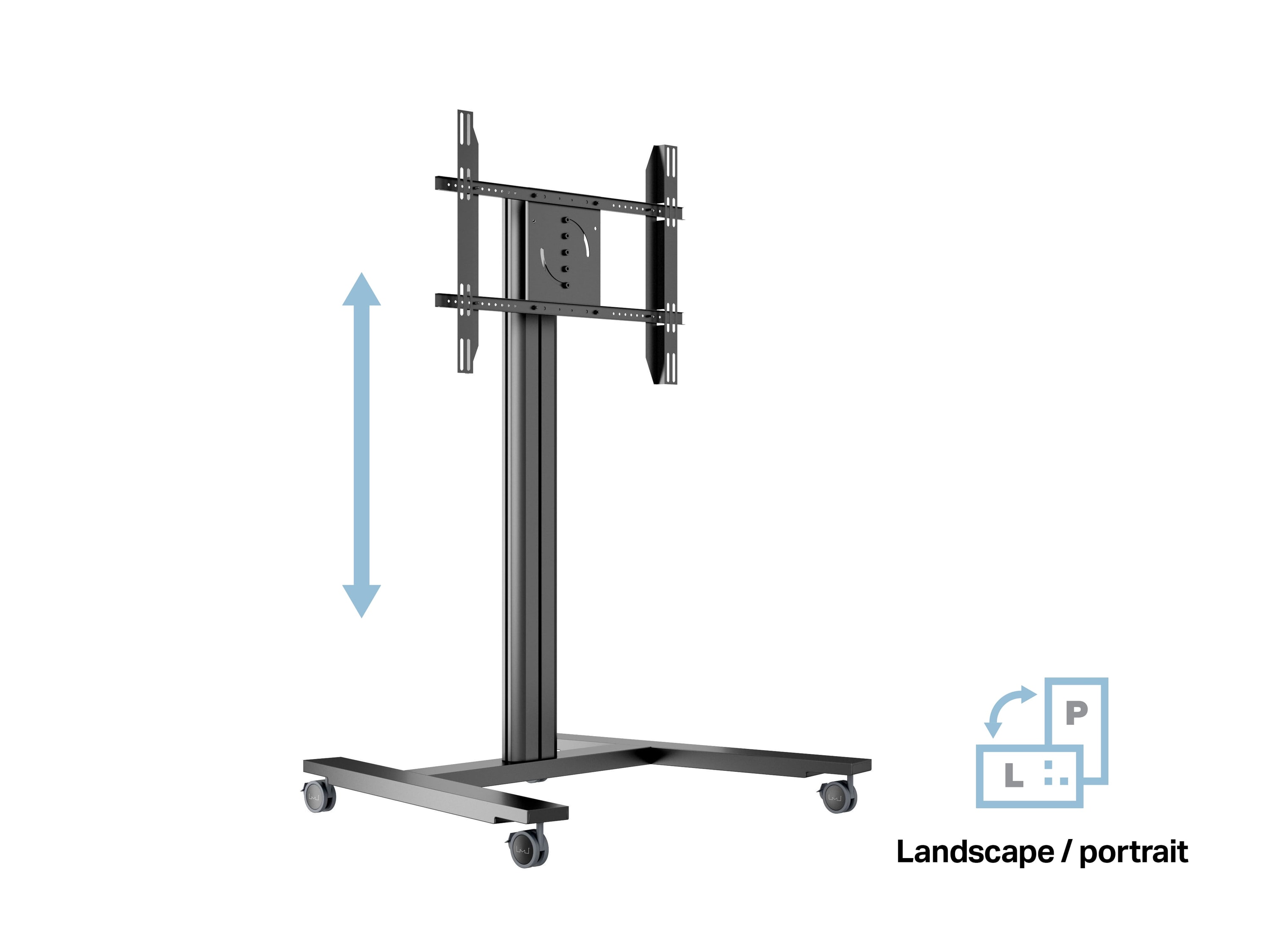 M Public Display Stand 145 HD Single Black