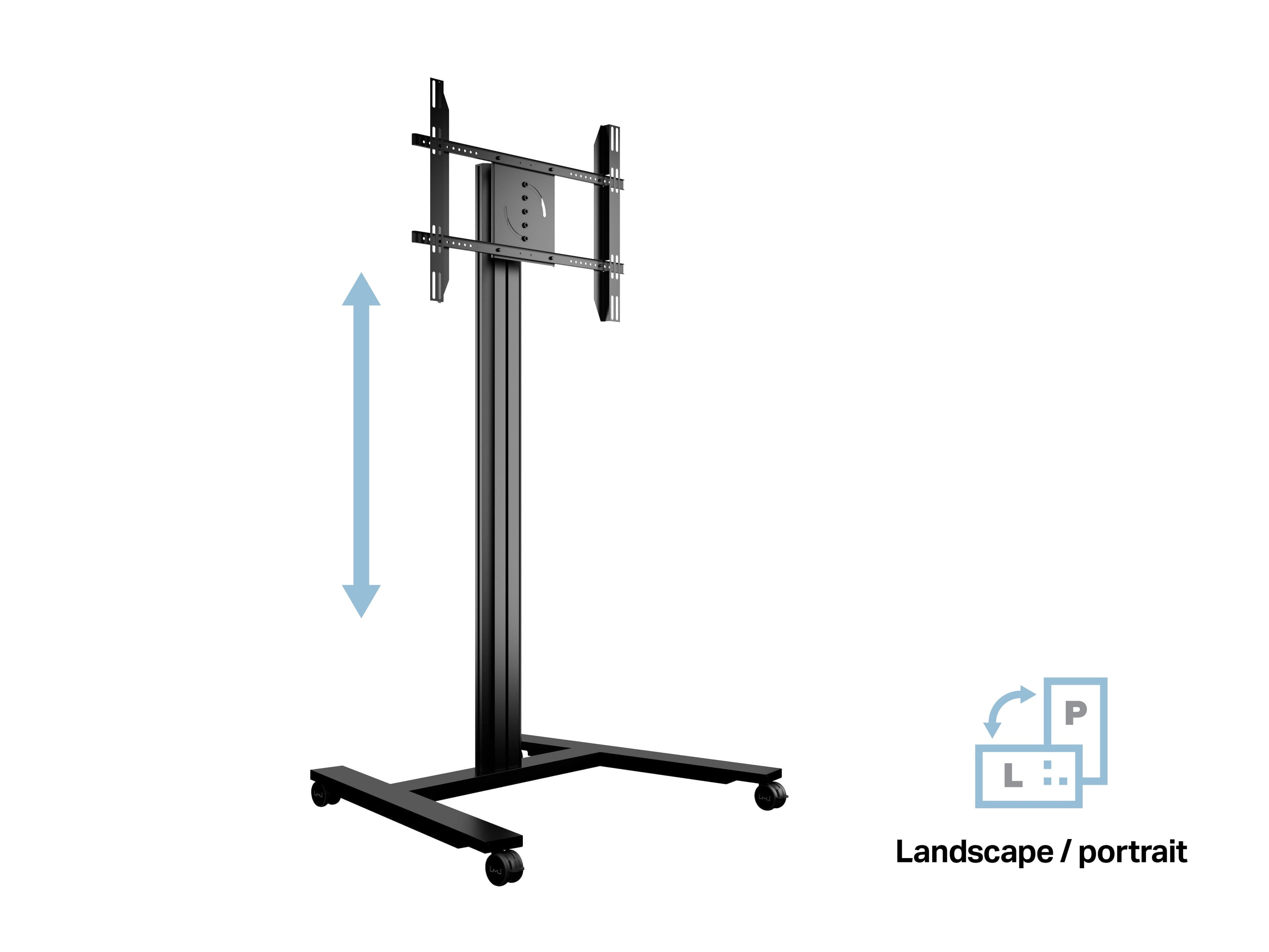 M Public Display Stand 180 HD Single Black