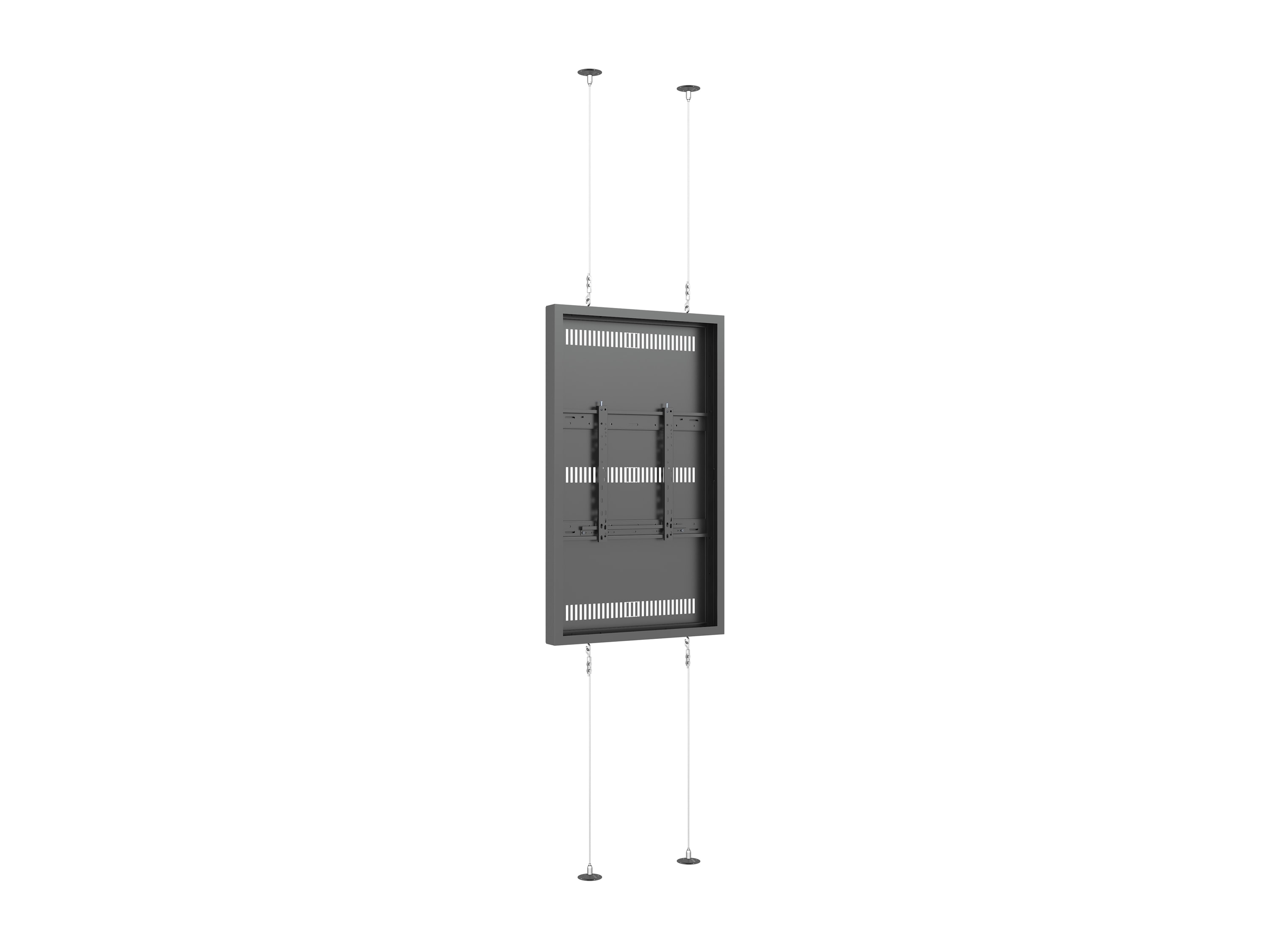 M Pro Series Enclosure 55" Wire Floor to Ceiling Medium Black