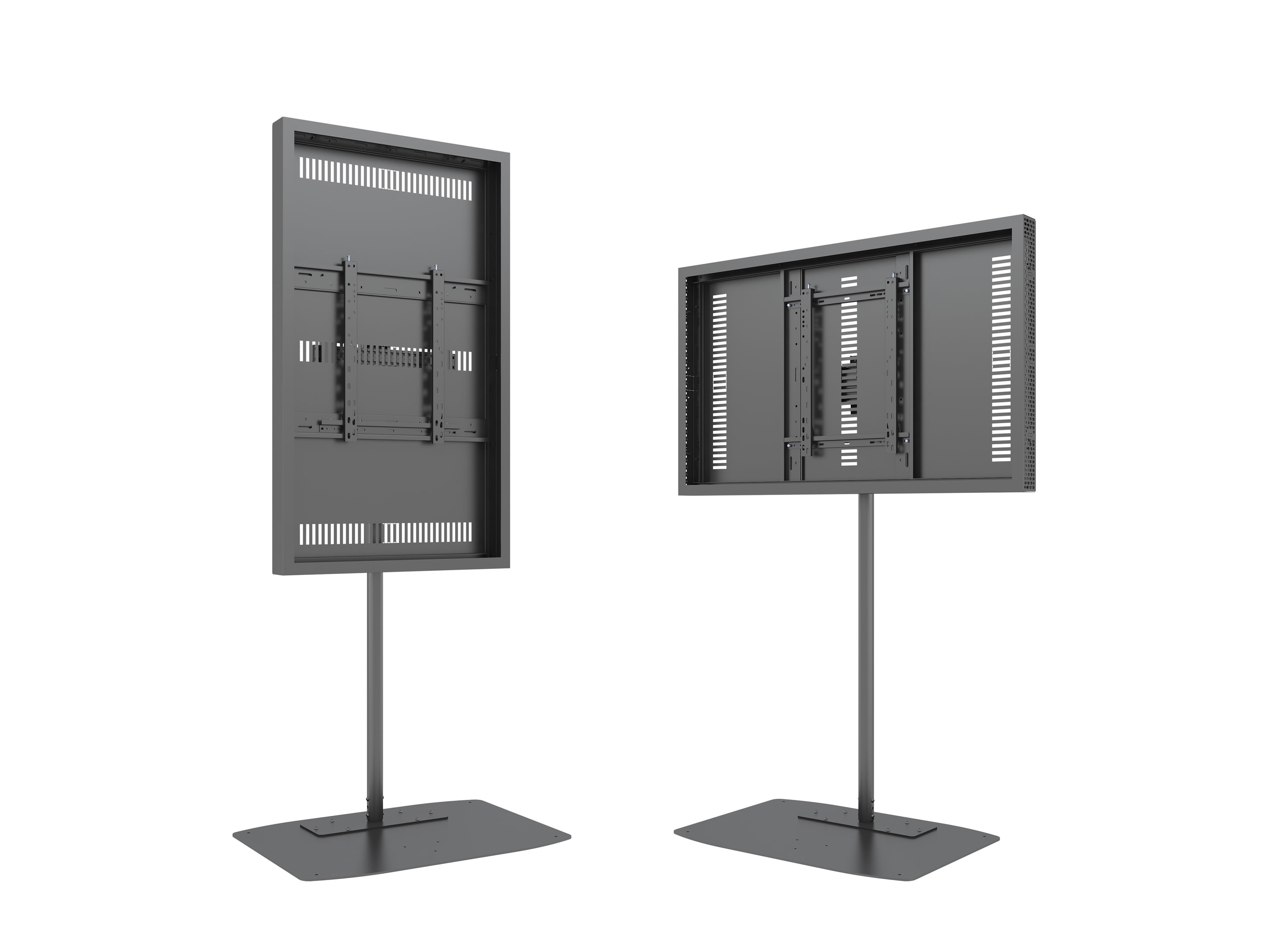 M Pro Series Enclosure 55" Single Pole Floorbase