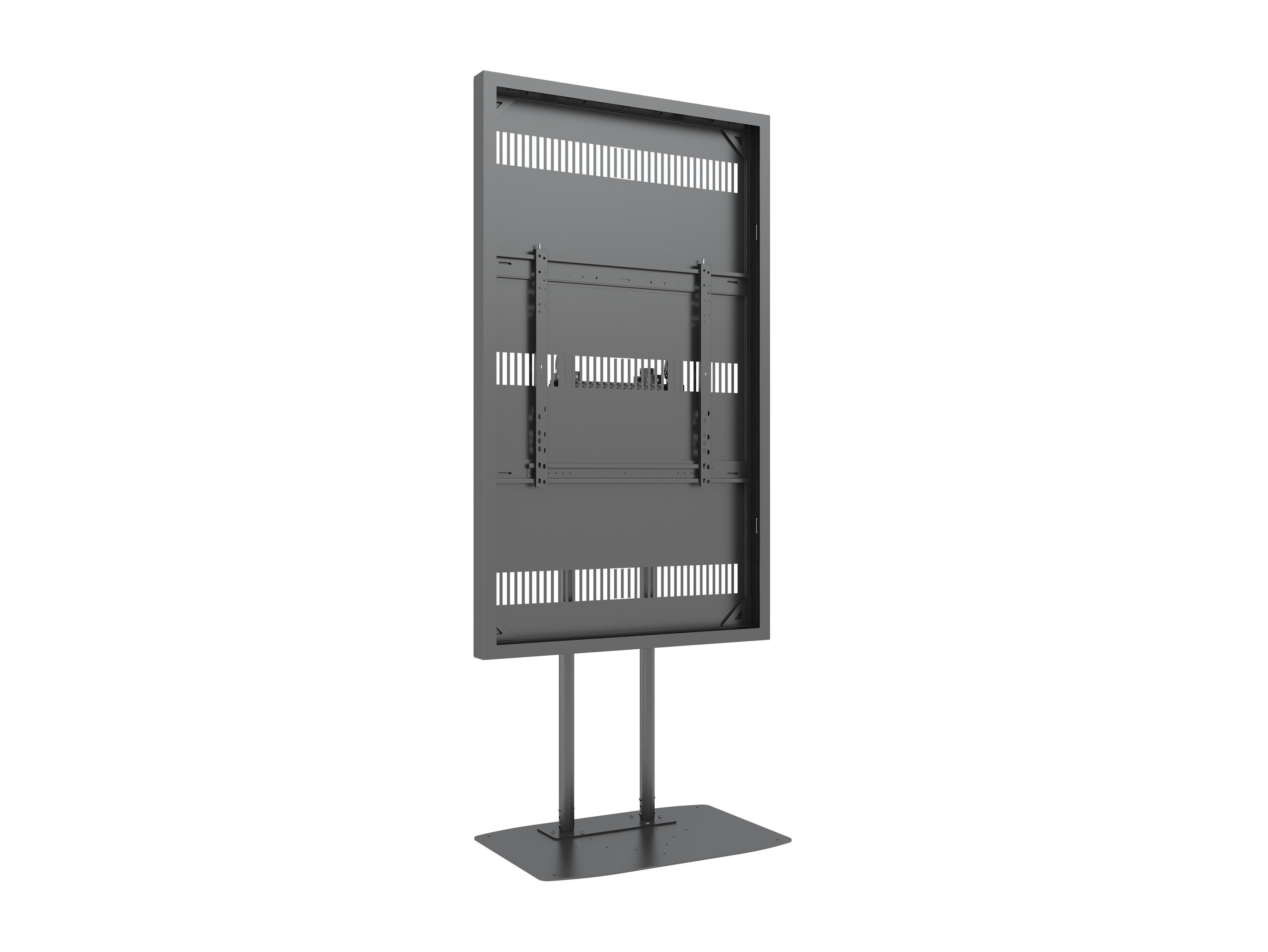 M Pro Series Enclosure 75" Dual Pole Floorbase