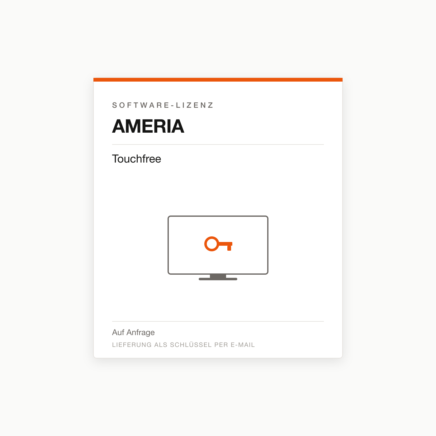 AMERIA Touchfree — Digital-Signage-Lizenz