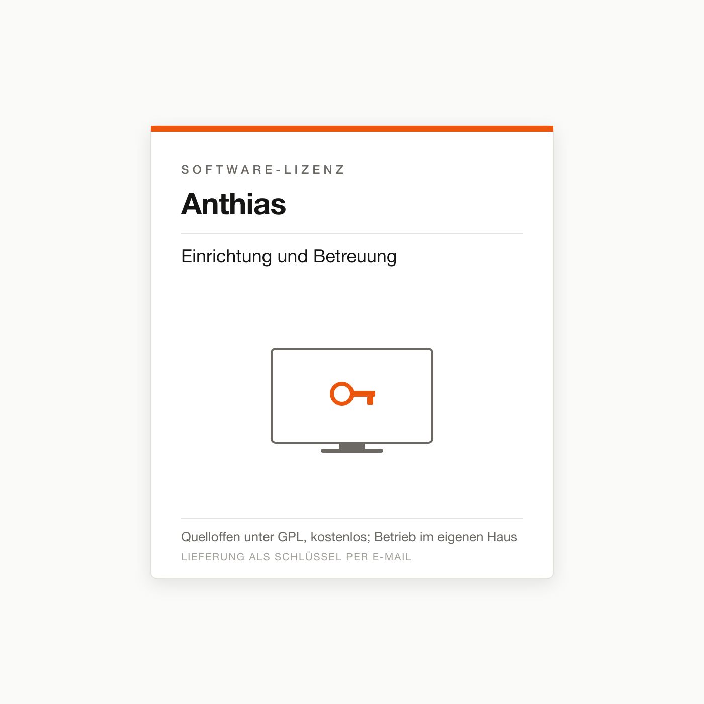 Anthias Einrichtung und Betreuung — Digital-Signage-Lizenz