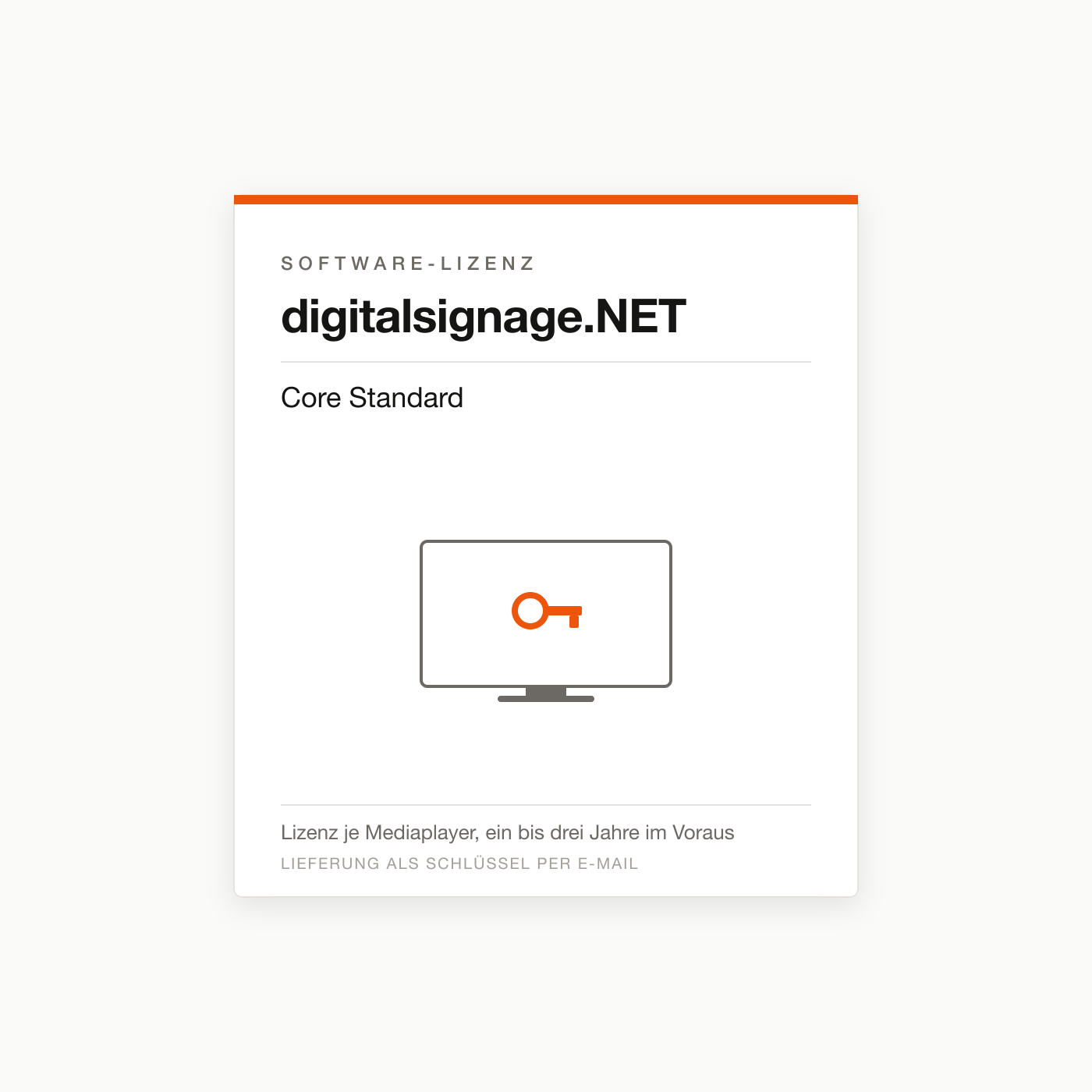 digitalsignage.NET Core Standard — Digital-Signage-Lizenz