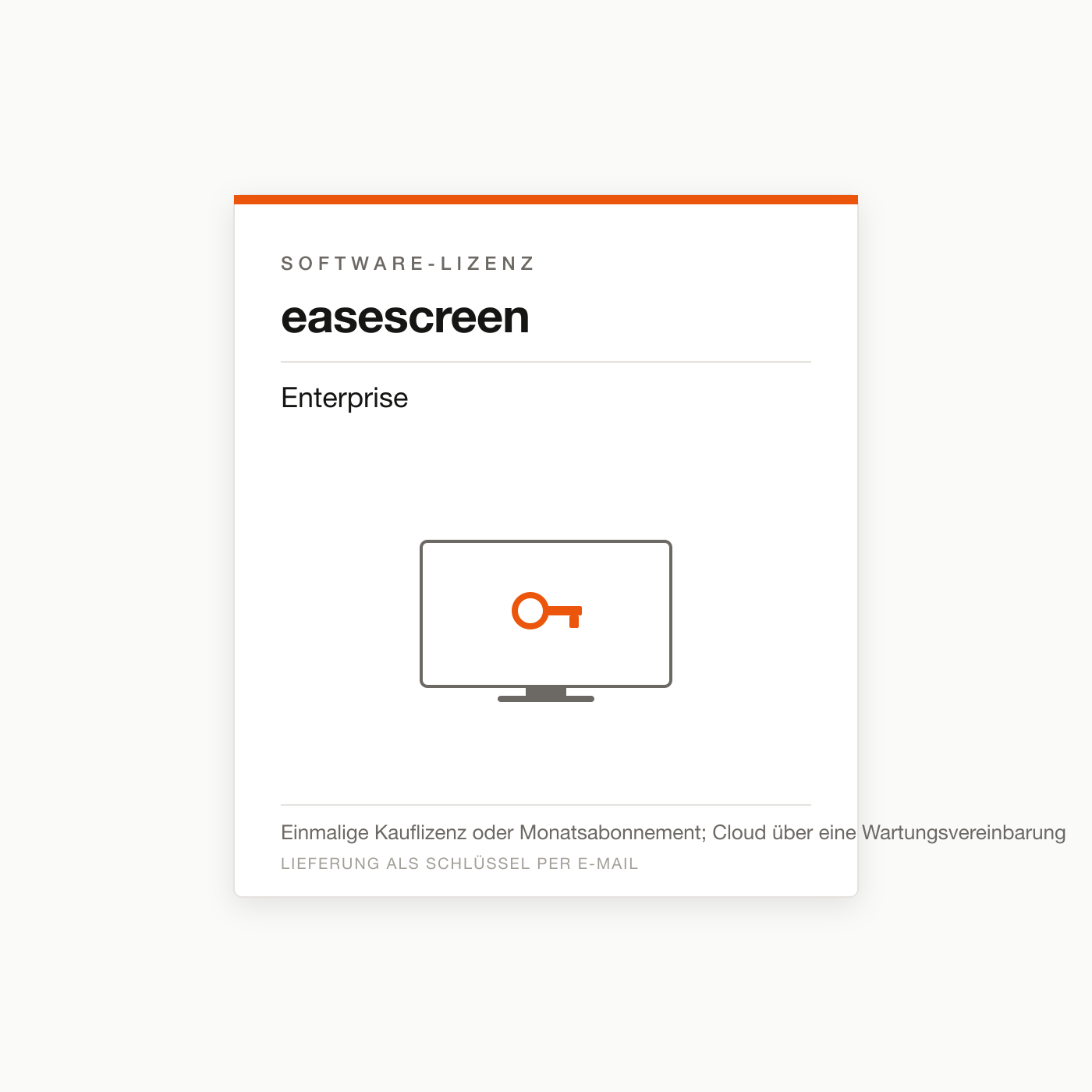 easescreen Enterprise — Digital-Signage-Lizenz