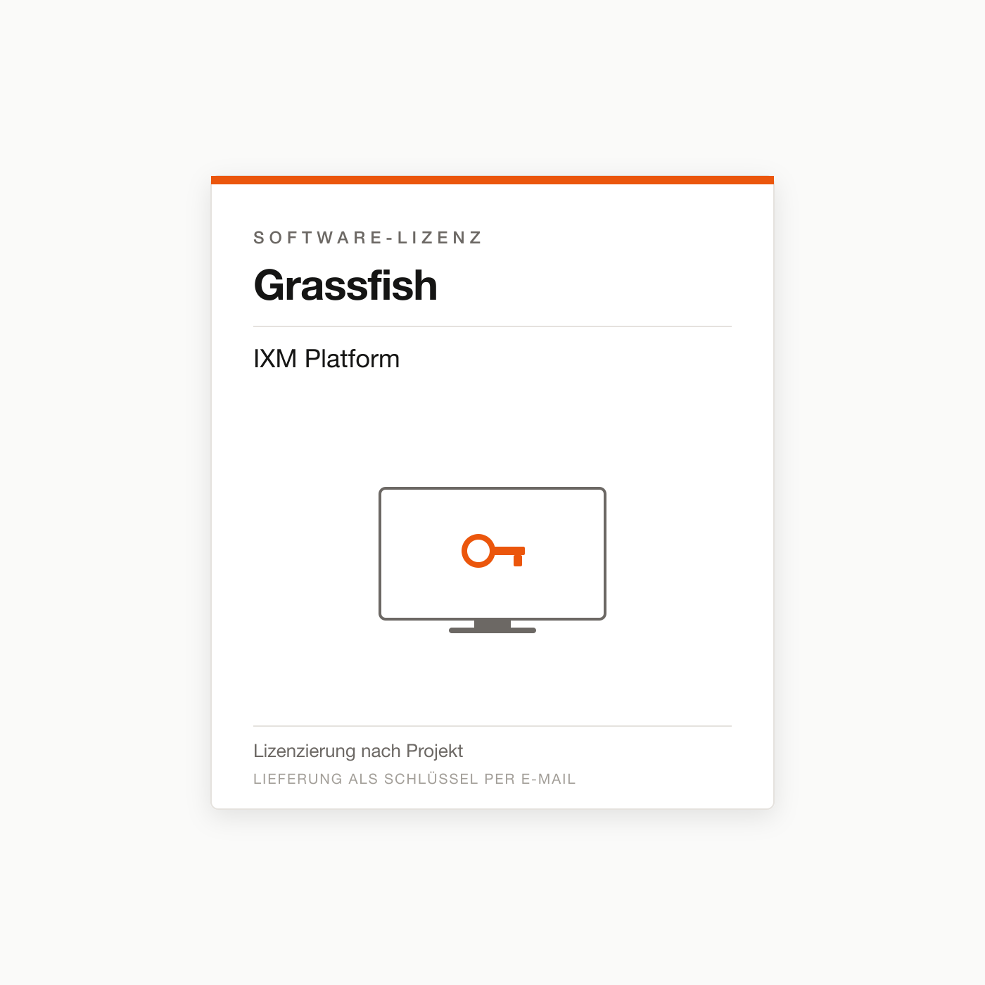 Grassfish IXM Platform — Digital-Signage-Lizenz