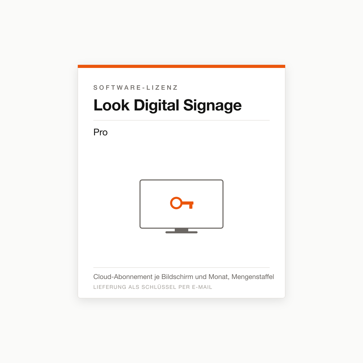Look Digital Signage Pro — Digital-Signage-Lizenz