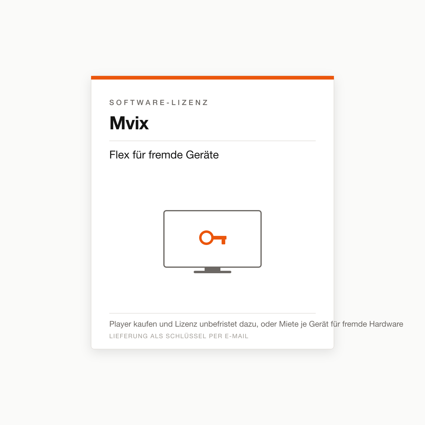 Mvix Flex für fremde Geräte — Digital-Signage-Lizenz