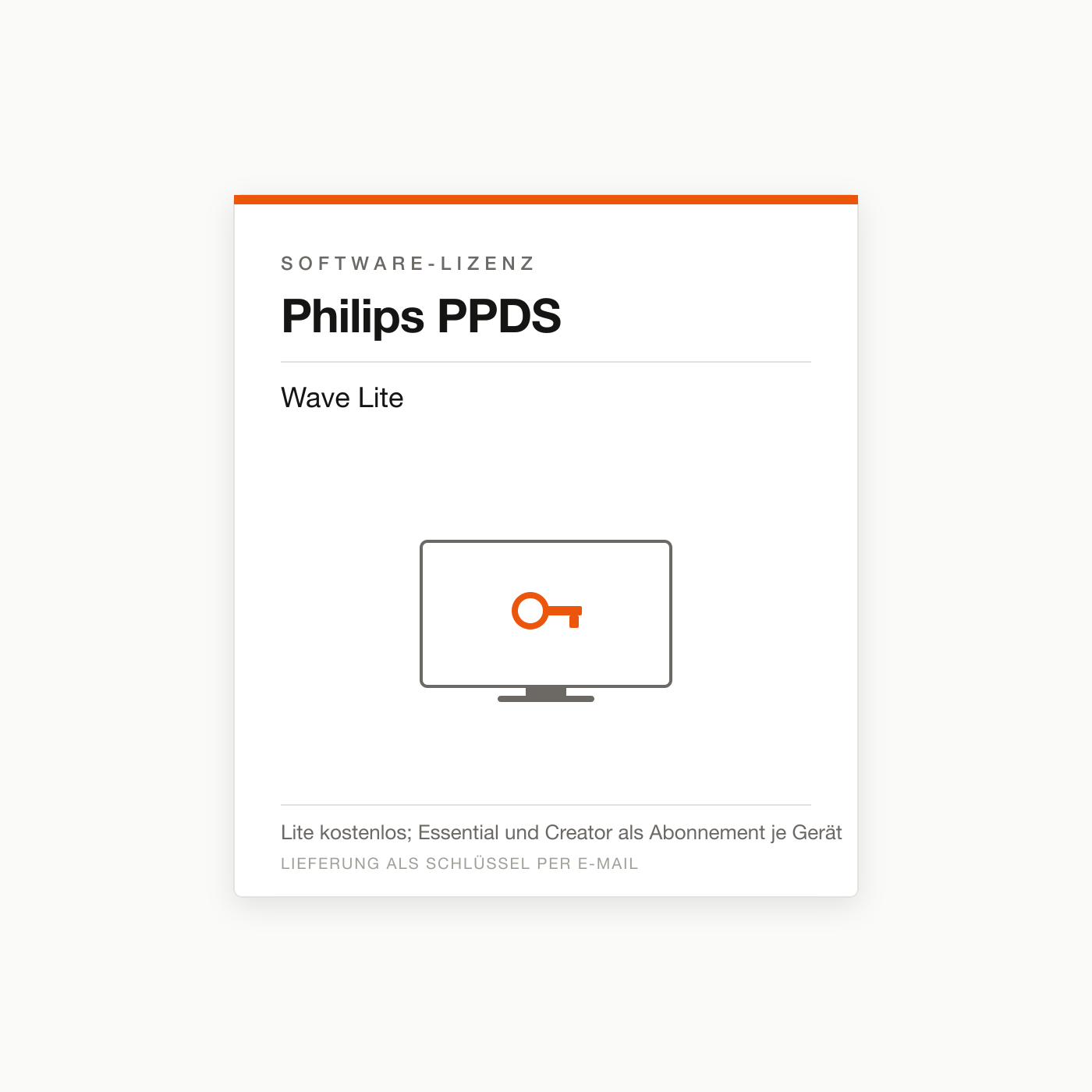 Philips PPDS Wave Lite — Digital-Signage-Lizenz