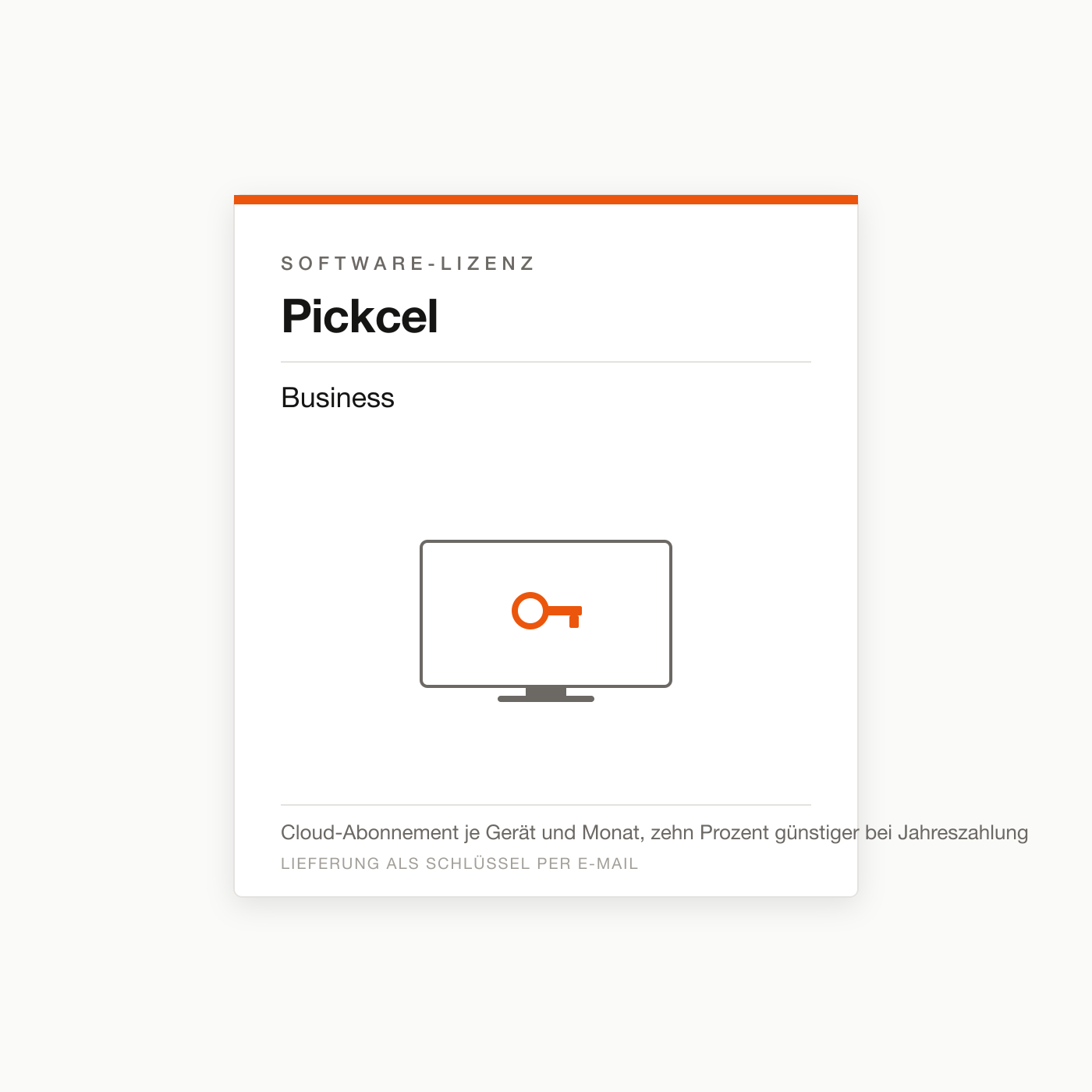 Pickcel Business — Digital-Signage-Lizenz