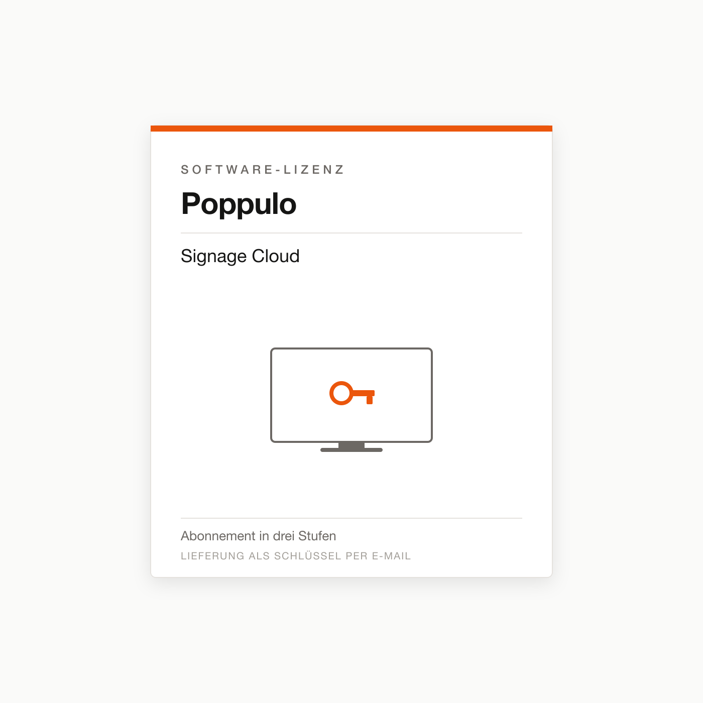 Poppulo Signage Cloud — Digital-Signage-Lizenz