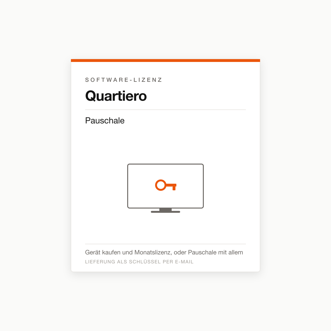 Quartiero Pauschale — Digital-Signage-Lizenz