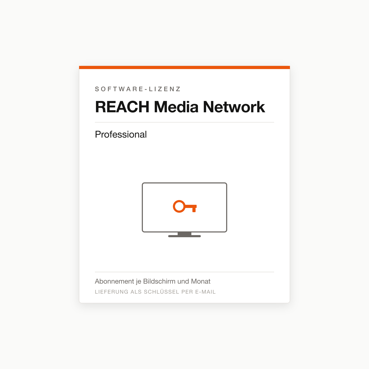 REACH Media Network Professional — Digital-Signage-Lizenz