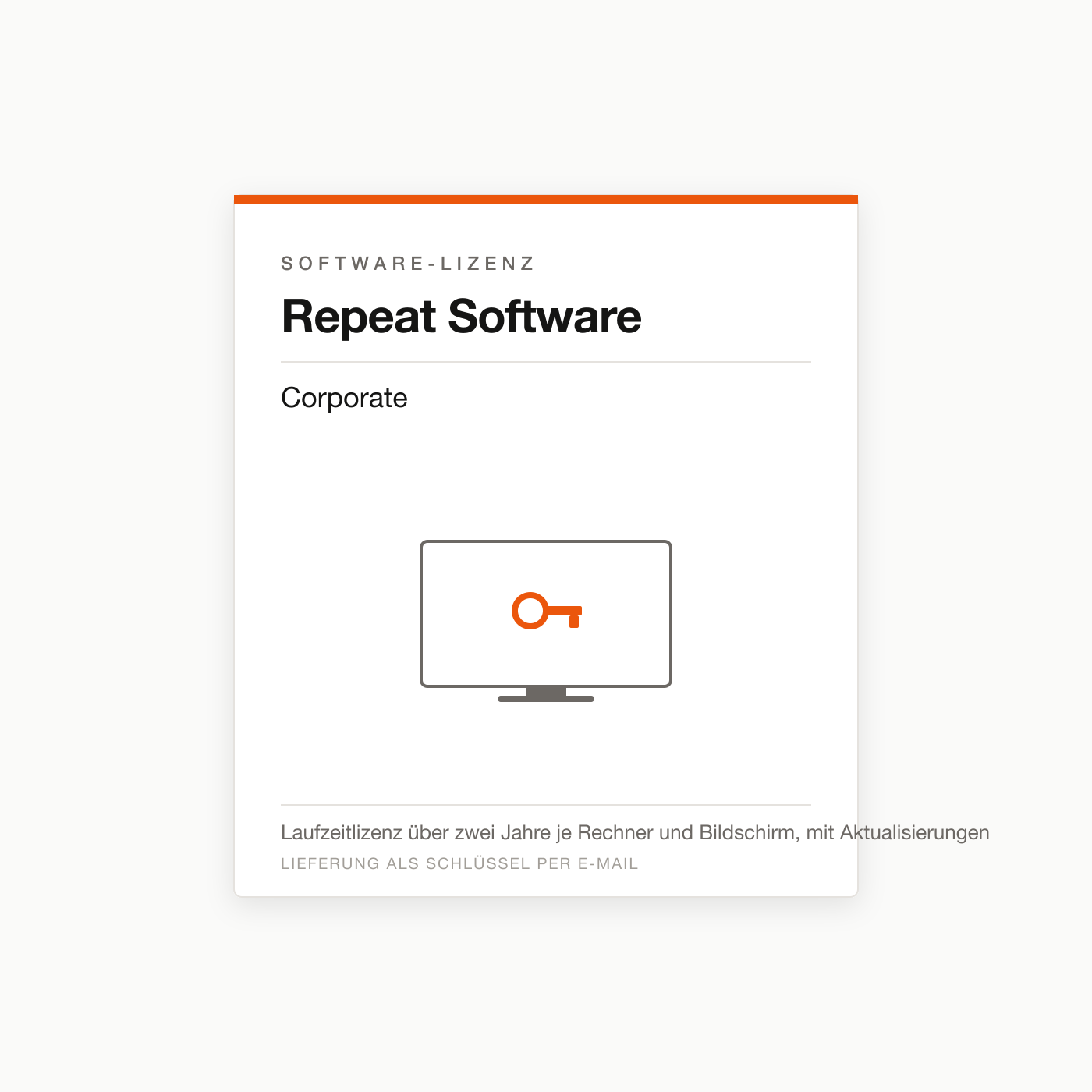Repeat Software Corporate — Digital-Signage-Lizenz