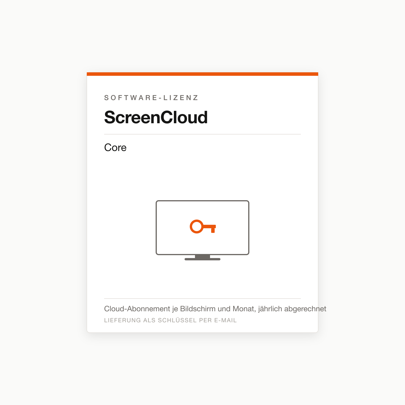 ScreenCloud Core — Digital-Signage-Lizenz