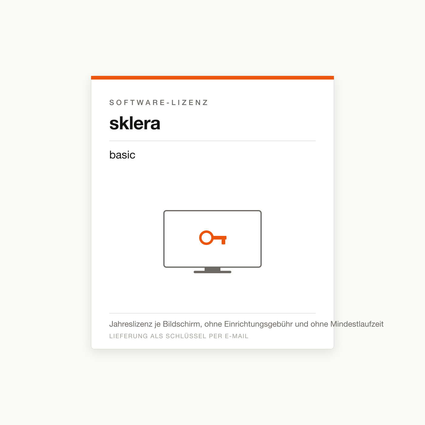 sklera basic — Digital-Signage-Lizenz