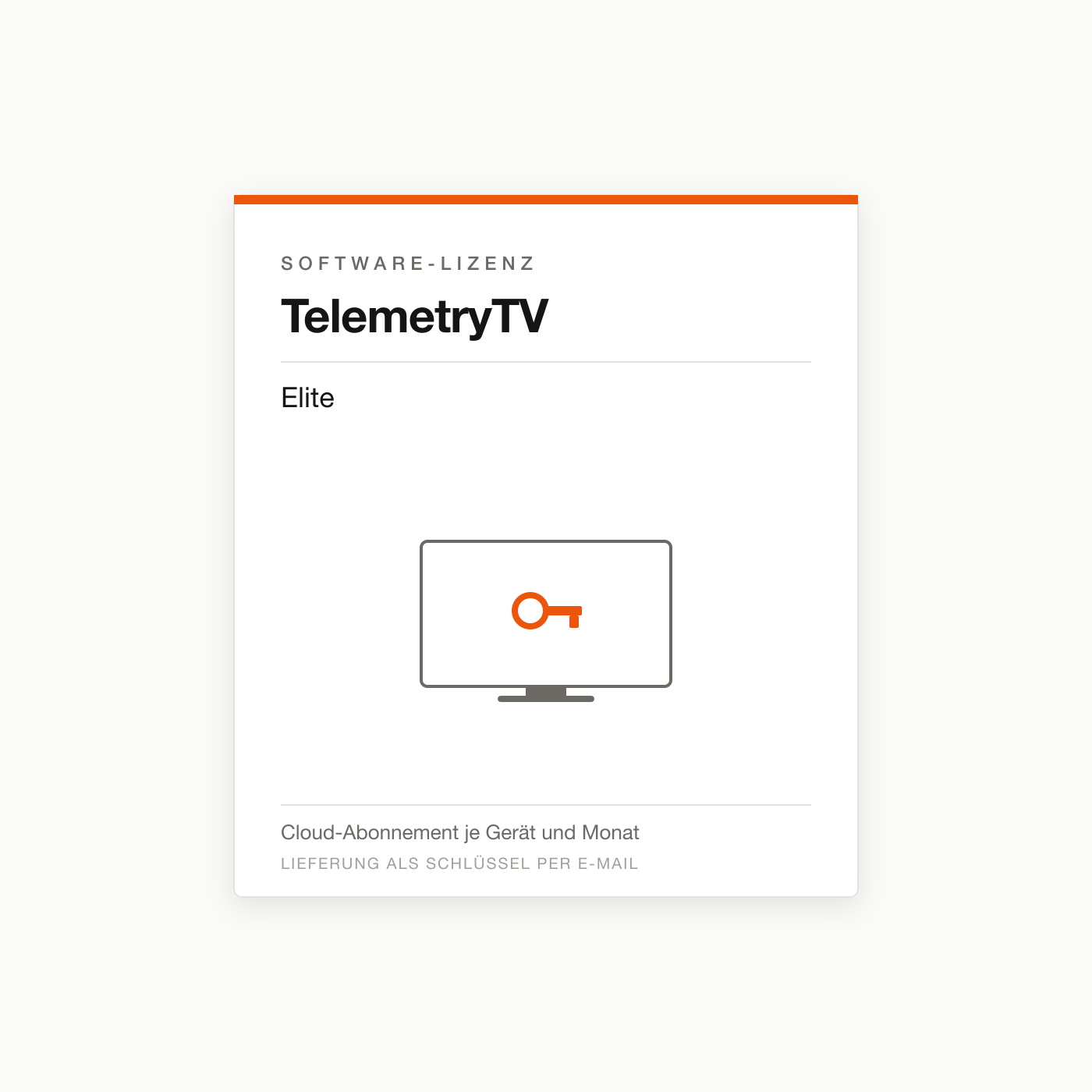 TelemetryTV Elite — Digital-Signage-Lizenz