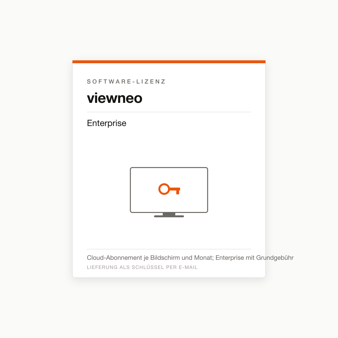 viewneo Enterprise — Digital-Signage-Lizenz