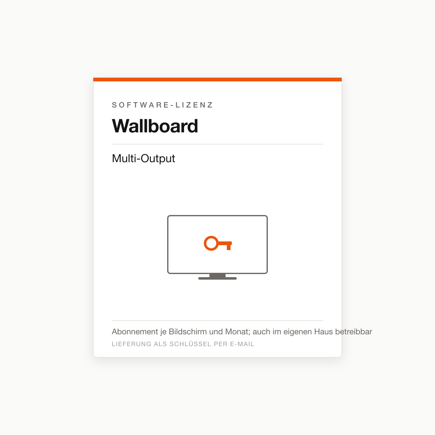 Wallboard Multi-Output — Digital-Signage-Lizenz