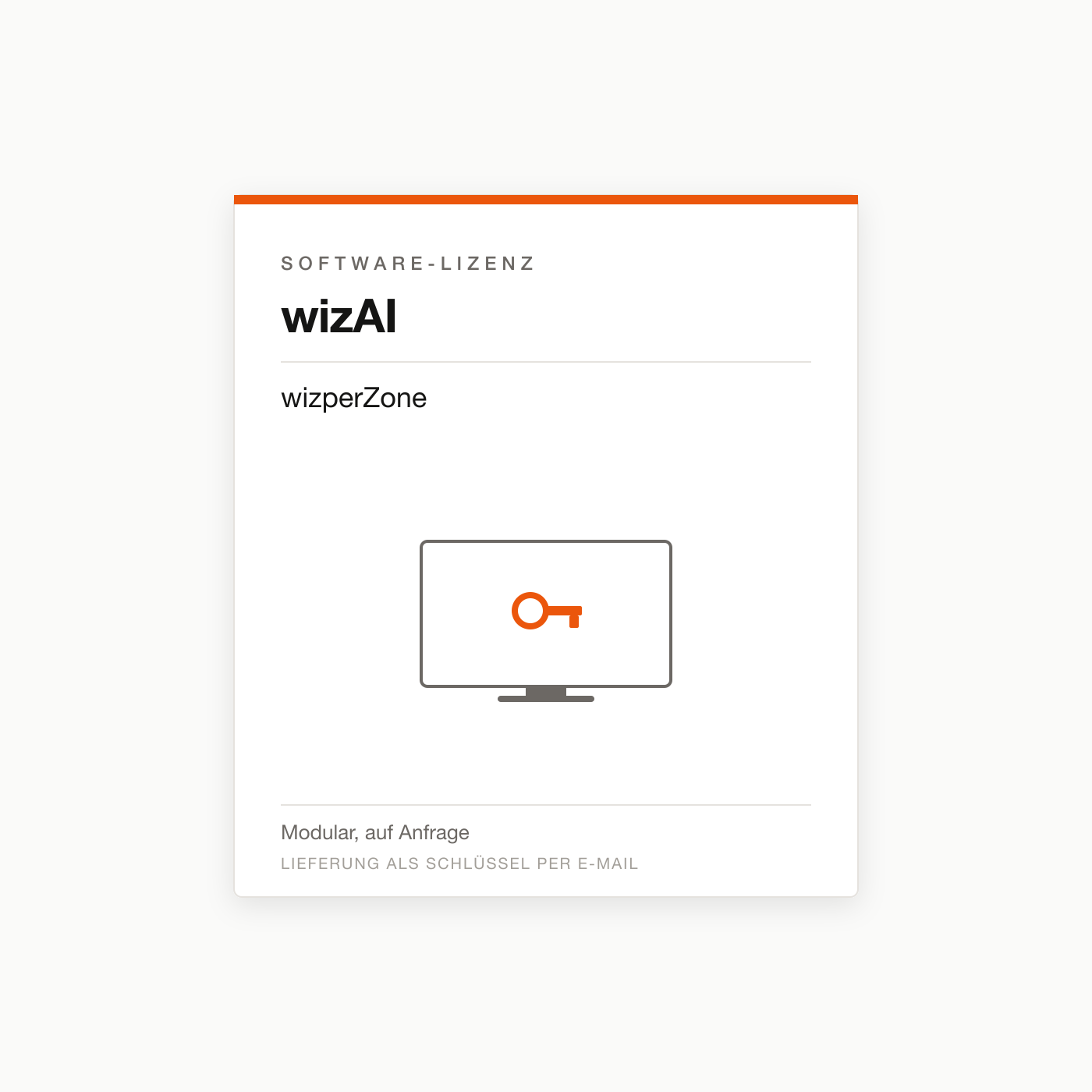 wizAI wizperZone — Digital-Signage-Lizenz